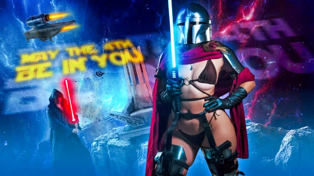 Star Wars Filmlerinin Hayranı Olan Kocasını Mutlu Etmek İçin Kostümle Kendini Siktiren Vefalı Eş